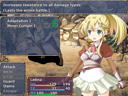 Screenshot z Letina's Odyssey