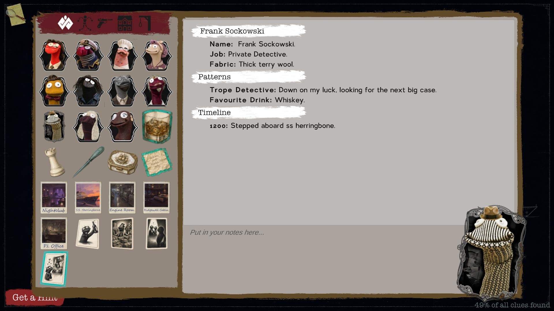 Screenshot 2 from Sockpuppet Noir