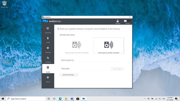 Screenshot z Multiplicity KVM Screenshot z Multiplicity KVM