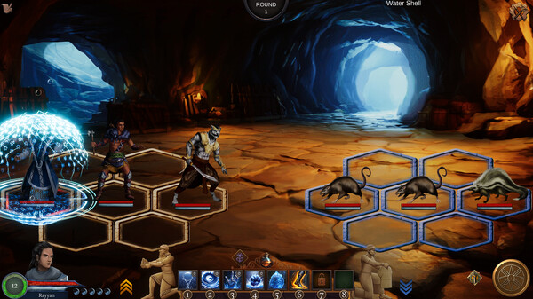 Screenshot of Shargad: First Blood gameplay showing in-action mechanics