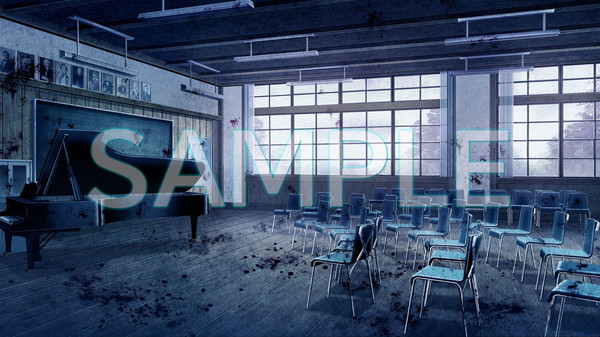 RPG Maker MV - Minikle's Background CG Material Collection Abandoned School Horror part01 A