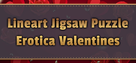 lineart jigsaw puzzle - erotica valentines vertical card thumbnail