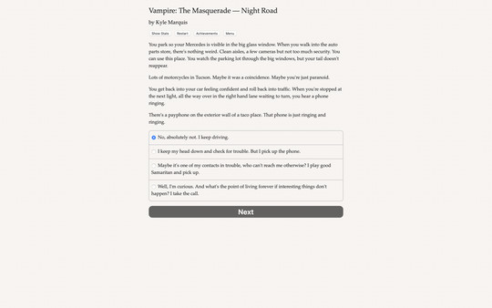Vampire: The Masquerade — Night Road — Secrets and Shadows