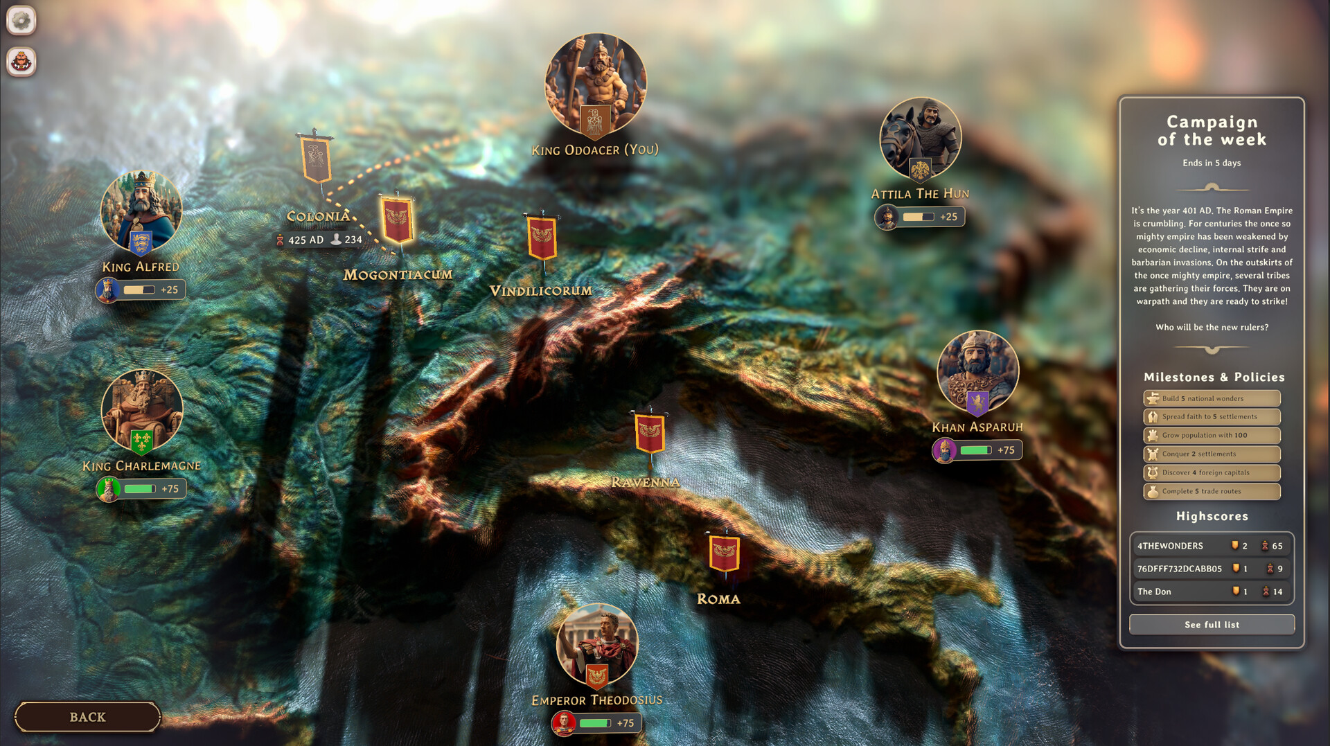 screenshot of Yield! Fall of Rome 3