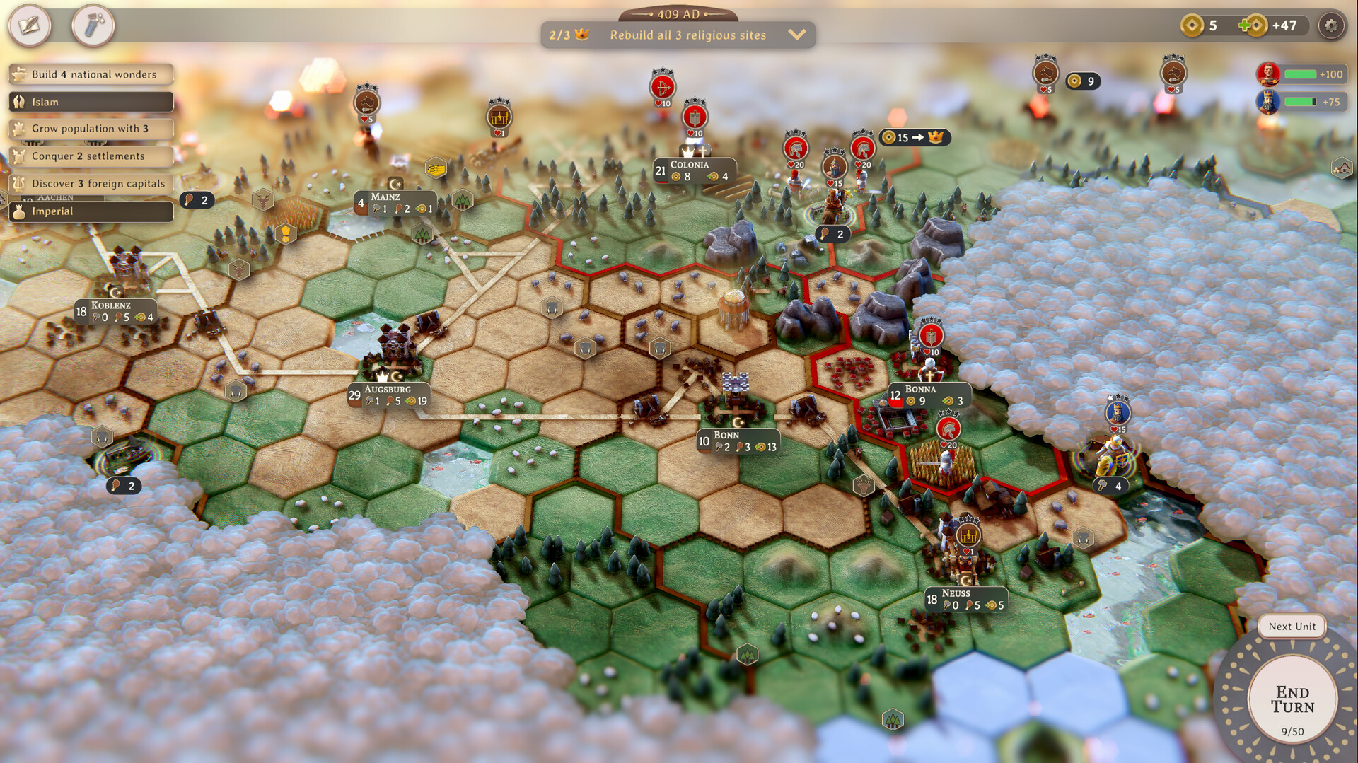 screenshot of Yield! Fall of Rome 5