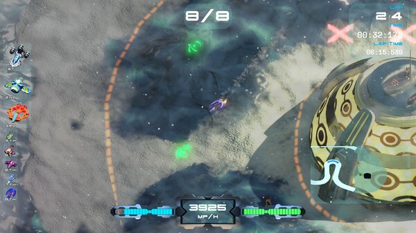 Screenshot z Galaxy Drift