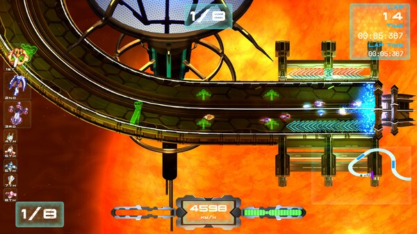 Screenshot z Galaxy Drift