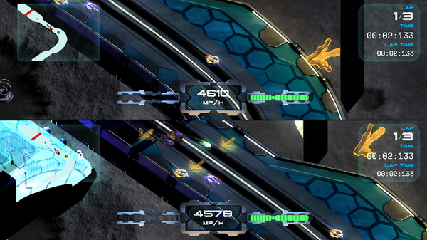 Screenshot z Galaxy Drift