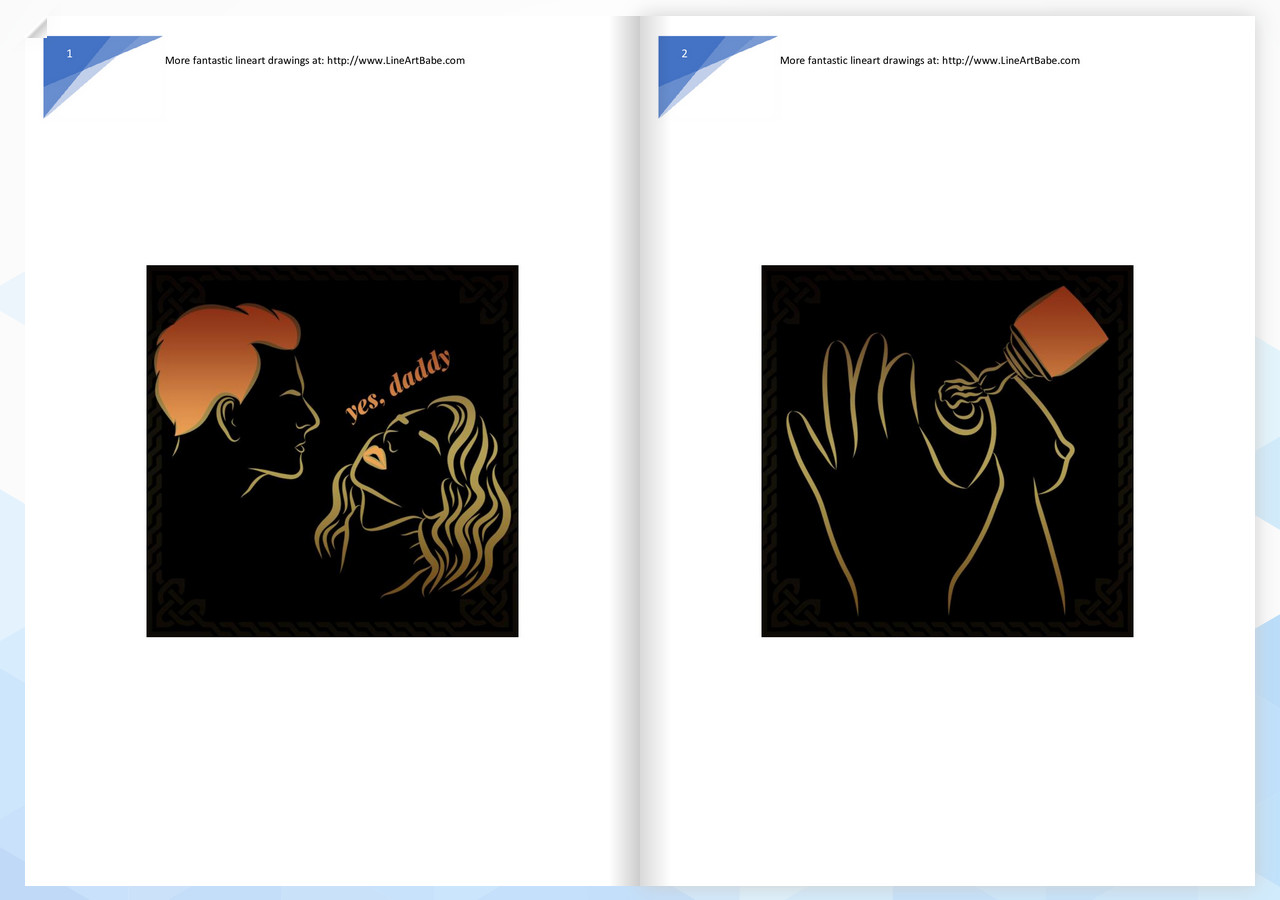 LineArt Jigsaw Puzzle - Erotica Valentines ArtBook Featured Screenshot #1