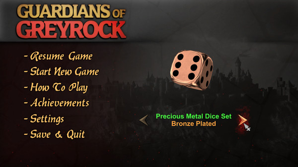 Guardians of Greyrock - Dice Pack: Precious Metal Set
