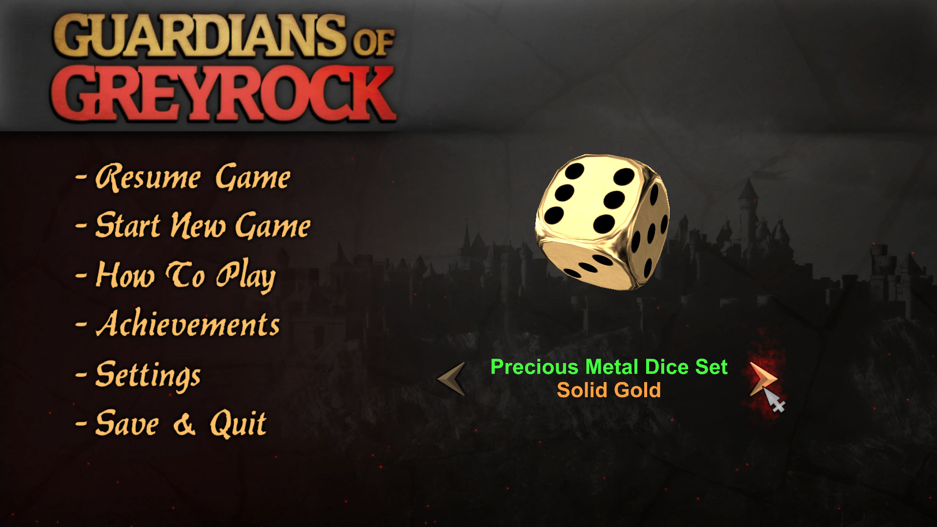 Guardians of Greyrock - Dice Pack: Precious Metal Set Featured Screenshot #1