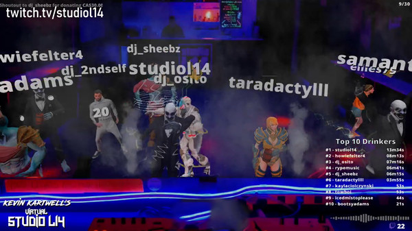 Screenshot z Streamer Dancefloor