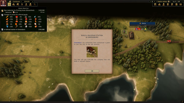 Railroad Corporation - Volatile Markets DLC