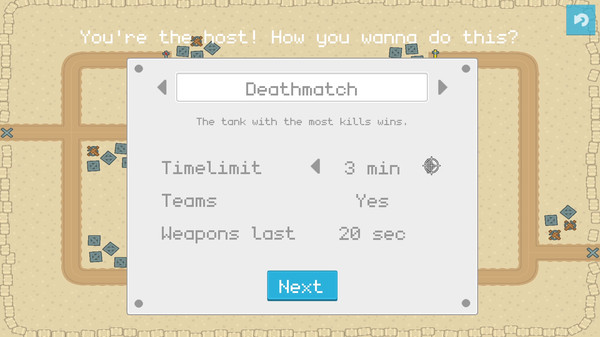 Screenshot z Retro Tank Party