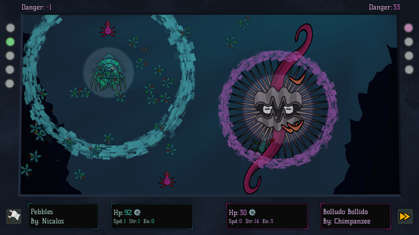 Screenshot z Evolve Lab