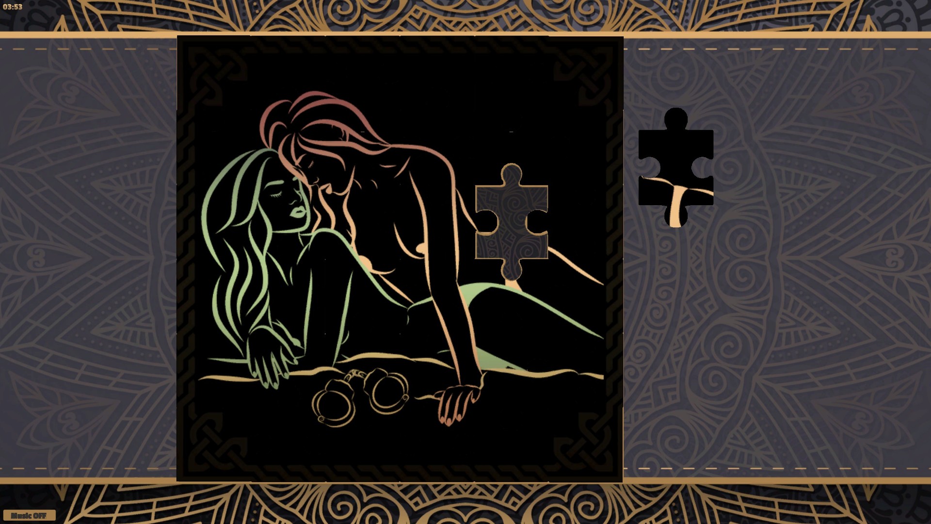 LineArt Jigsaw Puzzle - Erotica 4 screenshot #3