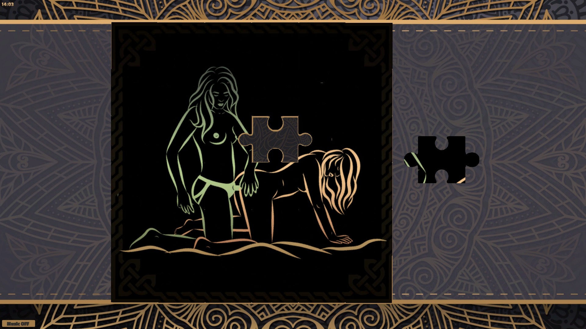 LineArt Jigsaw Puzzle - Erotica 4 screenshot #4