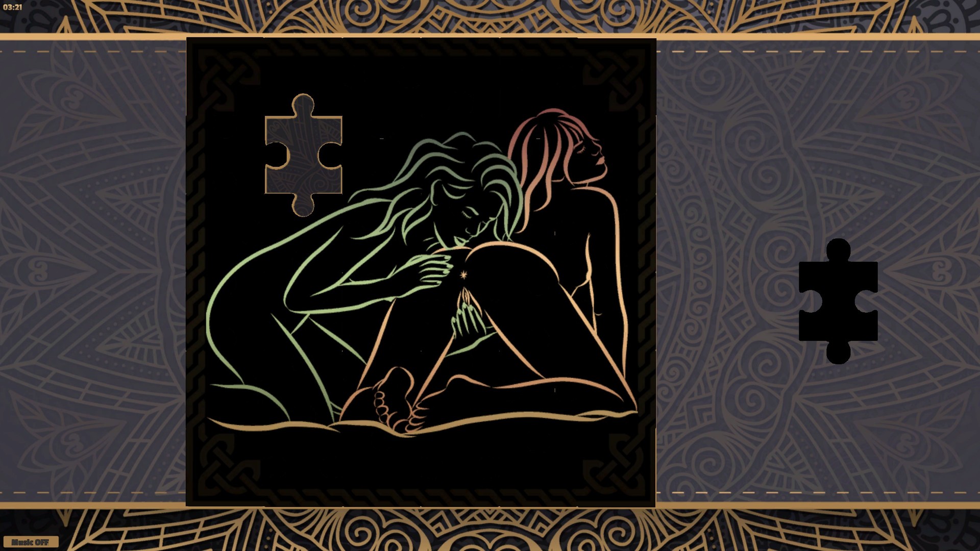 LineArt Jigsaw Puzzle - Erotica 4 screenshot #5
