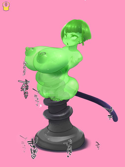 Screenshot z ネジ込みシミュレーターVol1 -おかっぱ巨乳ちゃんを簡単マウス操作で極太ディルドーにずぽずぽさせる疑似オナホアプリ-【拡張・オナホ化・石化・時間停止】