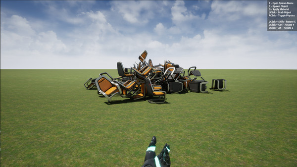 Screenshot z Unreal Sandbox