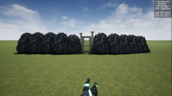 Screenshot z Unreal Sandbox