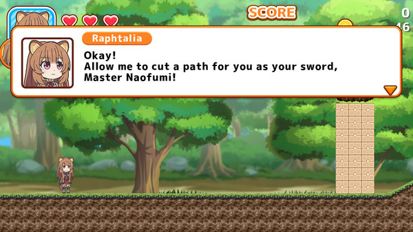 Screenshot z Pixel Game Maker Series  ISEKAI QUARTET Adventure Action Game