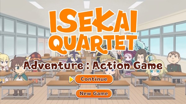 Screenshot z Pixel Game Maker Series  ISEKAI QUARTET Adventure Action Game