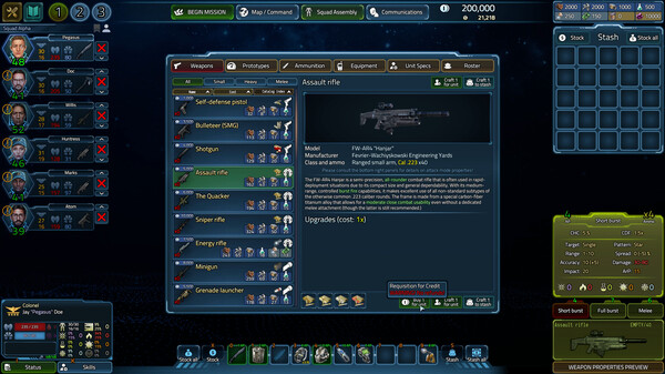 Screenshot z USC: Counterforce