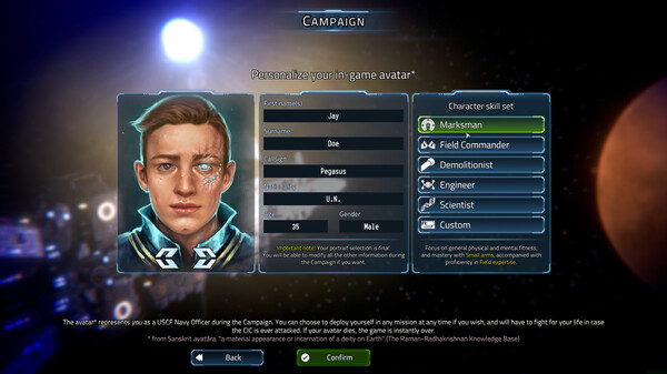 Screenshot z USC: Counterforce