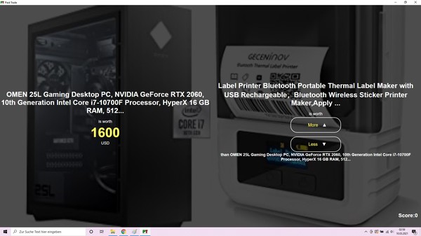 Screenshot z Paid Trade