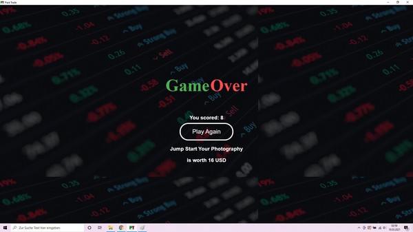 Screenshot z Paid Trade