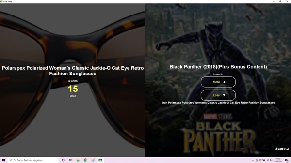 Screenshot z Paid Trade