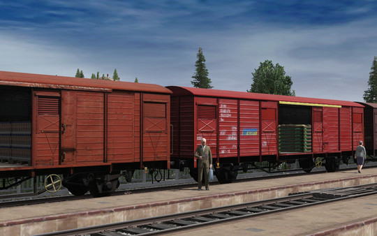 Screenshot z Trainz 2019 DLC - CFR Marfa Gbs⁄Gbgs freight car pack Screenshot z Trainz 2019 DLC - CFR Marfa Gbs⁄Gbgs freight car pack