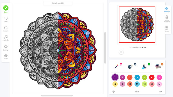 Pixel Art Coloring Book - Full Version screenshot 7