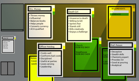 Screenshot z Superhero Recruitment Simulator