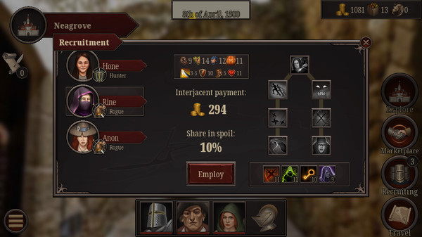 Screenshot z The Lost King of Avallon