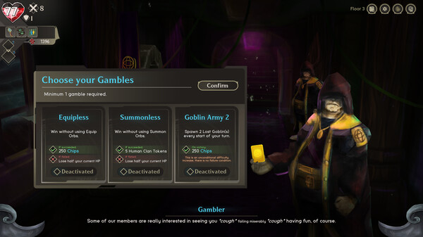 Screenshot z Gamble Tower