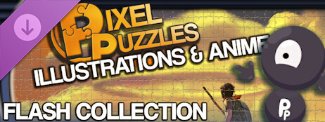 Pixel Puzzles Illustrations & Anime: Flash Collection cover art