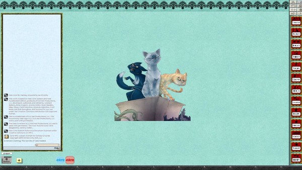 Fantasy Grounds - The Secrets of Cats - A World of Adventure for Fate Core