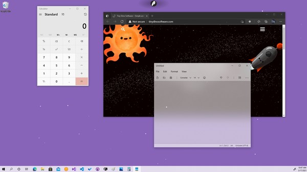 Screenshot z ParticuLights