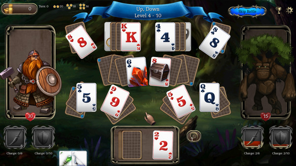 Screenshot z Ember Knight Solitaire