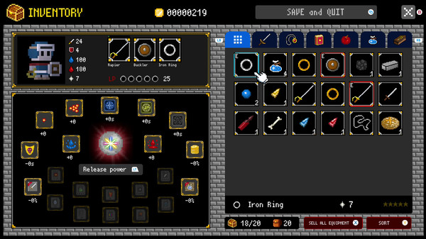 Screenshot z Dungeon and Gravestone