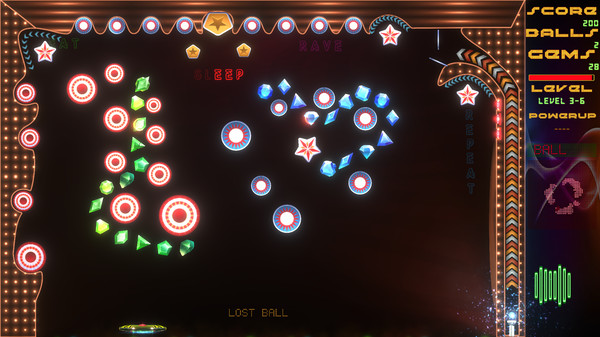 Screenshot z Rebound Raver