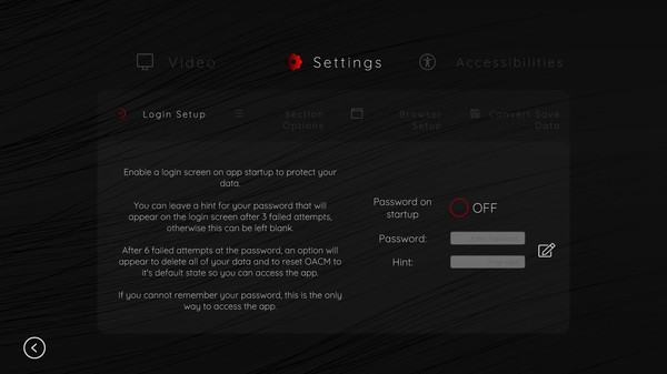 Screenshot z Online Adult Content Manager