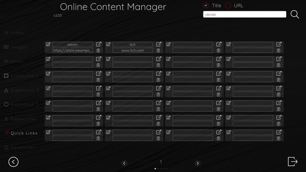 Screenshot z Online Adult Content Manager