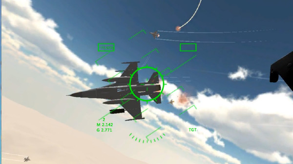 Screenshot z VR fighter jets war Screenshot z VR fighter jets war