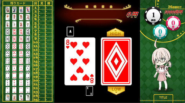 Screenshot z HIGH&LOW～めざせ！26連勝！5000兆円への道～