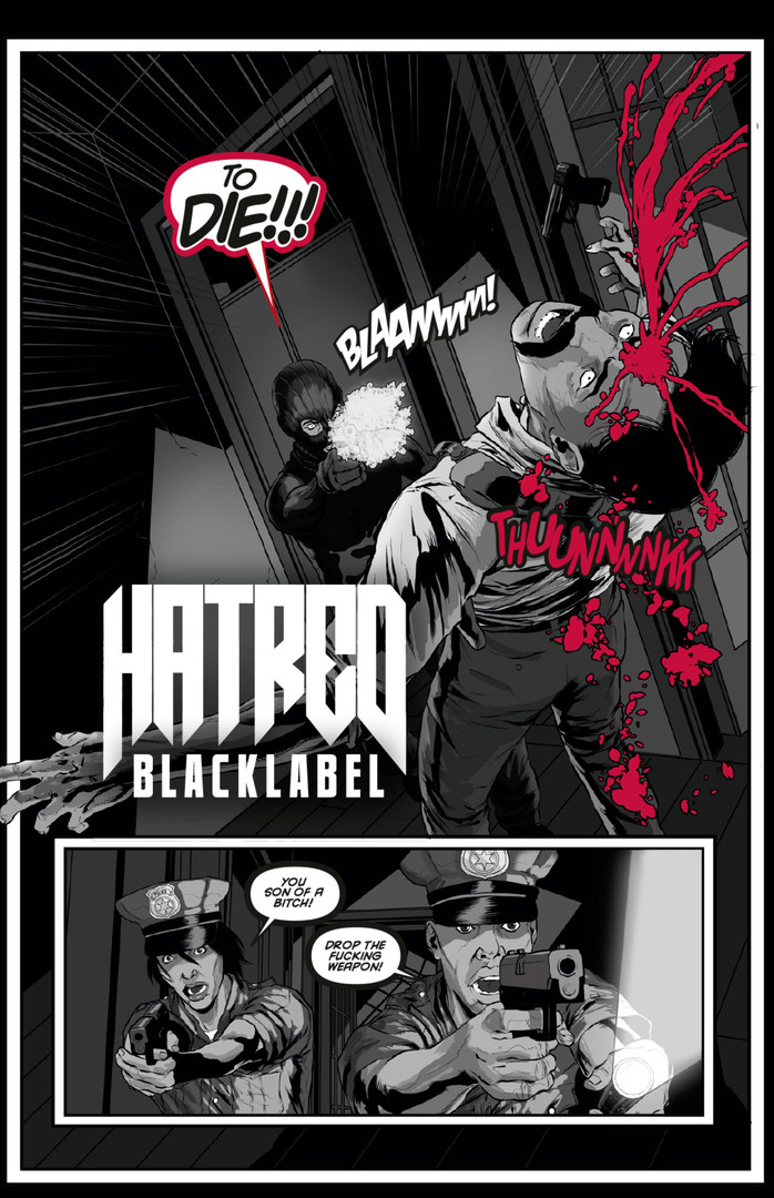 Hatred : Black Label - comic book Featured Screenshot #1