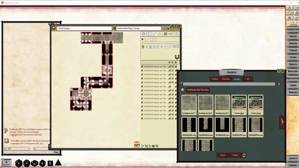 Fantasy Grounds - Pathfinder RPG - Pathfinder Flip-Tiles: Dungeon Starter Set