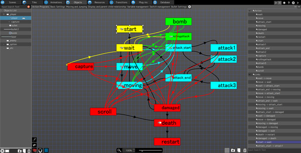 Pixel Game Maker MV -2D Side-scroller Shooting Game Sample Project